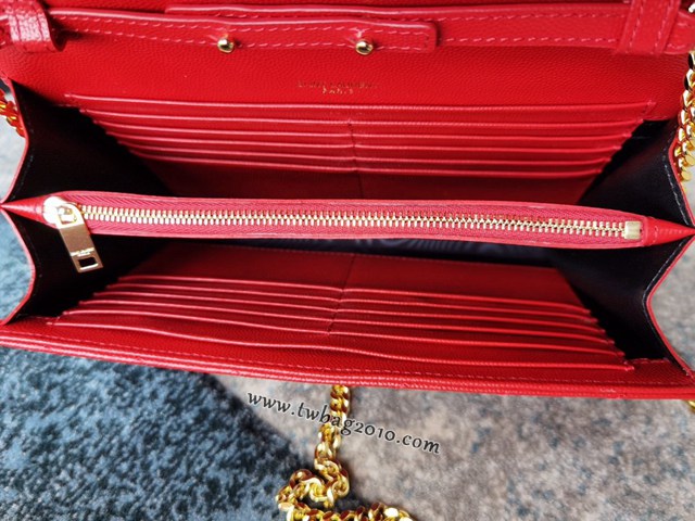 YSL专柜款女包 聖羅蘭經典款MONOGRAM魚子醬原廠皮信封包 YSL肩背斜挎包 377828  jjh1049